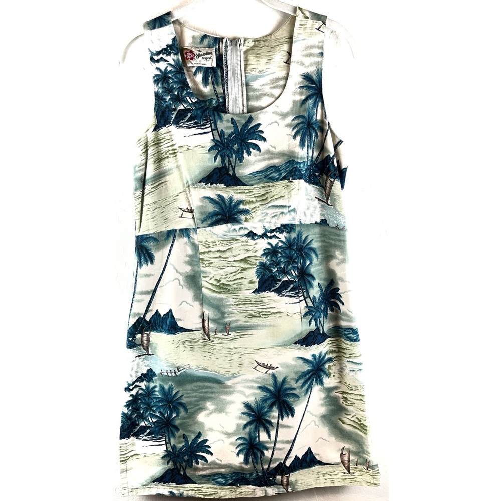 Vintage Hilo Hattie Hawaiian Dress Size 10 Shift Dress Back Zip Shift Hawaii